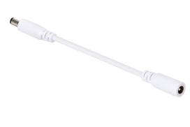 DC POWER EXTENSION CABLE WITH MALE-FEMALE PLUG - 2 m - WHITE