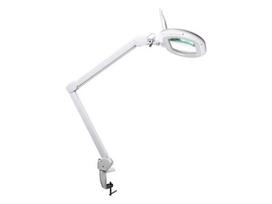 LED desk lamp with magnifying glass - 5 diopters - dimmable - warm and cool white
