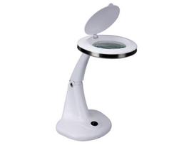 LED desk lamp with magnifying glass - 3+12 diopters - 6 W - white