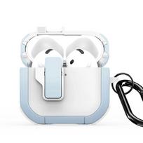 Dėklai ausinėms Dux Ducis - AirPods 4 PECP Series PC+TPU Cover with Hook White Blue