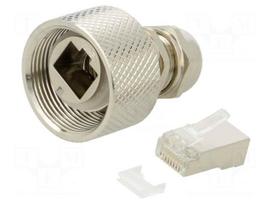 Connector: RJ45 | PIN: 8 | Cat 5e | shielded | gold-plated | 8p8c | IDC