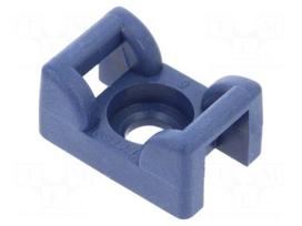 Holder | screw | blue | cable ties