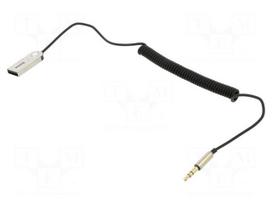 Cable | Jack 3.5mm 3pin plug,USB A plug | 1.2m | Bluetooth: 5.0