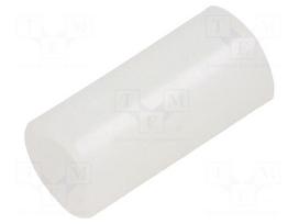 Spacer sleeve | polyamide | L: 12.7mm | Øout: 12.7mm | Øint: 4.5mm