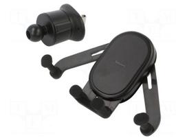 Car holder | black | air vent | 67÷86mm