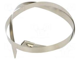 Cable tie | L: 840mm | W: 12mm | acid resistant steel AISI 316 | 2670N