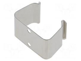 Holder | 6F22,6LR61 | Batt.no: 1 | rivet,screw | 17.45mm | steel