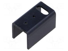 Heatsink: extruded | U | TO220 | black | L: 25mm | W: 14mm | H: 15mm | 22°C/W
