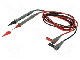 Test lead: kit | probe tip 2mm,banana plug 4mm | Inom: 12A | PVC