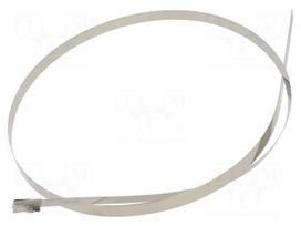 Cable tie | L: 1200mm | W: 12mm | acid resistant steel AISI 316