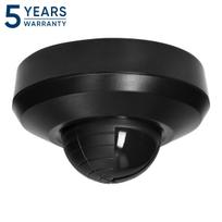 Apsaugos sistemos // Judesio jutikliai // Czujnik ruchu i obecności 360st, IP44, 2000W,  dodatkowa baza montażowa, 3 sensory, czarny