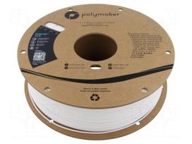 Filament: PLA | 1.75mm | white | 190÷230°C | 1kg | Table temp: 45°C