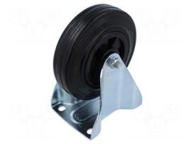 Wheel | Ø: 125mm | W: 37.5mm | H: 156mm | rigid,with mounting plate