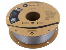 Filament: PET-G | 1.75mm | silver | 230÷240°C | 1kg | PolyLite™