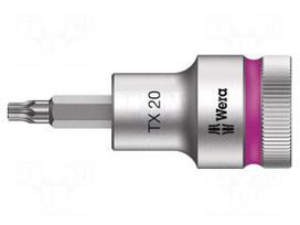 Socket: Torx®-bit | TX20 | 1/2" | 60mm | Chrom-vanadium steel | Zyklop