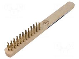 Brush | wire | brass | wood | 258mm