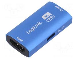 Cable | HDMI socket x2,USB C socket | HDMI 2.1 | 4K,8K,HDR | blue