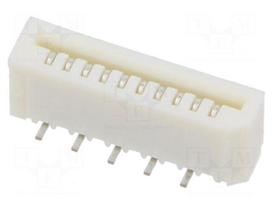 Connector: FFC/FPC | SMT | 50V | 500mA | Easy-On | PIN: 10 | tinned | 1mm