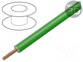 Wire | stranded | Cu | 0.75mm2 | PVC | double | green | 1000V | Shielding