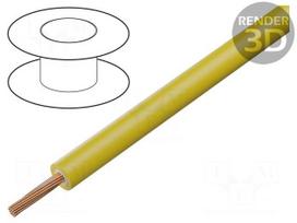 Wire | stranded | Cu | 2.5mm2 | PVC | double | yellow | 1000V | Shielding