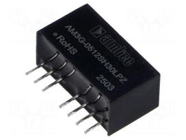 Converter: DC/DC | 3W | Uin: 4.5÷9VDC | Uout: 12VDC | Iin: 805mA | SIP8