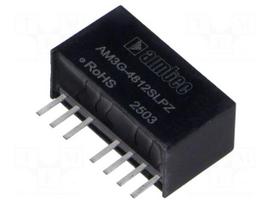 Converter: DC/DC | 3W | Uin: 36÷75VDC | Uout: 12VDC | Iin: 78mA | SIP8 | THT