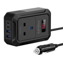 Promate Inverto-200W Car inverter DC-AC 11-17V 200W / USB-C PD65W