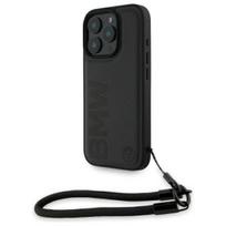BMW Leather Signature and Strap Case for Apple iPhone 16 Pro Max