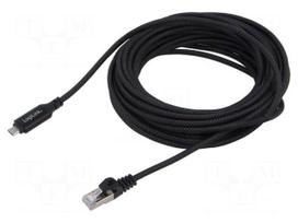 Cable | USB 3.2 Gen 1 | RJ45 plug,USB C plug | nickel plated | 10m