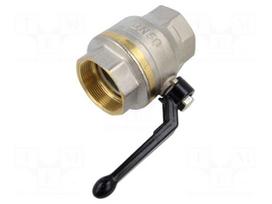 Ball valve | max.25bar | nickel plated brass | -15÷90°C