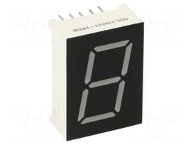 Display: LED | 7-segment | 20.4mm | 0.8" | No.char: 1 | RGB | anode