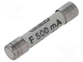 Fuse: fuse | ceramic,cylindrical | 500mA | 500VAC | quick blow