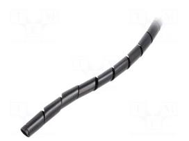 Spiral wrapping | ØBundle : 6÷60mm | polyetylene | black | L: 10m