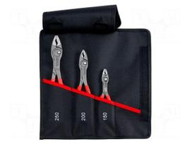 Tools set: pliers | Features: handles with plastic grips | 3pcs.
