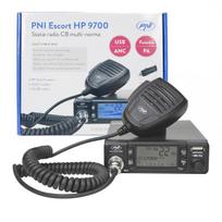 CB radio station PNI Escort HP 9700 USB, ANC, ASQ, 12V / 24V power supply, PA function, cigarette lighter socket included