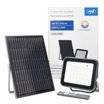 PNI GreenHouse WS100 100W LED reflector with solar panel, 10000mAh battery, remote control, adjustable timing and brightness, 6500 K, IP65