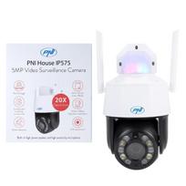 Video surveillance camera PNI House IP575 5MP WiFi with IP, optical zoom 20x, varifocal lens