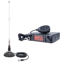 CB PNI ESCORT ESQORT HP 9001 PRO ASQ radio station kit adjustable, AM-FM, 12V, 4W + CB PNI ML100 antenna, 26-30MHz, 250W, 100cm, 125mm magnet included