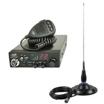 Kit CB radio PNI ESCORT CB 8024 ASQ + CB PNI ML145 antenna with magnet 145 / PL