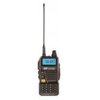 CRT FP00 dual band 144-146 and 430-440 MHz portable VHF/UHF radio station, black, VOX, 128 channels, Scan, Programmable, Flashlight, FM radio 76-108 MHz, TOT, Repeater