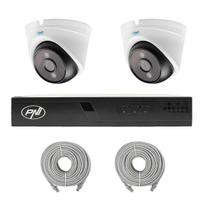 PNI House IP710J POE NVR video surveillance package, 2 PNI IP808J 8MP cameras and 2 20 meter UTP CAT6 cables included