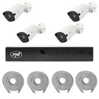 PNI House IP710J POE NVR video surveillance package, 4 PNI IP818J 8MP cameras and 4 20 meter UTP CAT6 cables included