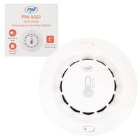 Smoke, temperature and humidity sensor PNI SafeHouse A022 with Wi-Fi, Tuya app, compatible with Alexa and Google Assistant, 80dB, standalone, white