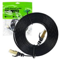 Flat network cable S/STP CAT7 PNI U7030B, 2 x RJ45, 4 pairs of wires, 32AWG, copper, 10Gbps, 600 MHz, 3m, black