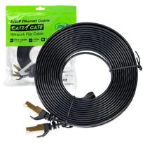 Flat network cable S/STP CAT7 PNI U7075B, 2 x RJ45, 4 pairs of wires, 32AWG, copper, 10Gbps, 600 MHz, 7.5m, black