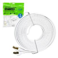 Flat network cable S/STP CAT8 PNI U8075W, 2 x RJ45, 4 pairs of wires, 28AWG, copper, 40Gbps, 2000 MHz, 7.5m, white