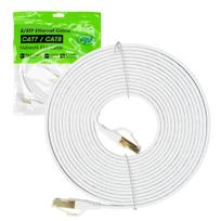 Flat network cable S/STP CAT8 PNI U8050W, 2 x RJ45, 4 pairs of wires, 28AWG, copper, 40Gbps, 2000 MHz, 5m, white
