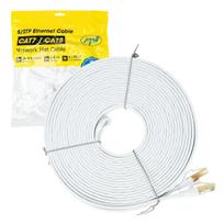 Flat network cable S/STP CAT8 PNI U8200W, 2 x RJ45, 4 pairs of wires, 28AWG, copper, 40Gbps, 2000 MHz, 20m, white