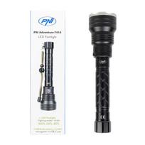 PNI Adventure F410 aluminum flashlight, with 10W LED, 700 lumens, up to 250 m, IP44, USB Type C, 3000mAh batteries included