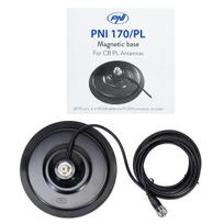 Magnetic base PNI 170/PL 170 mm, slim, contains 4m cable and plug PL259
